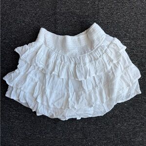 Hollister Ultra High-Rise White Mini Skirt